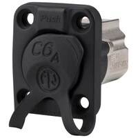 Neutrik NE8FDX-P6-W etherCON RJ45 Cat 6a Shielded Feed-Thru Connector with IP65 Seal